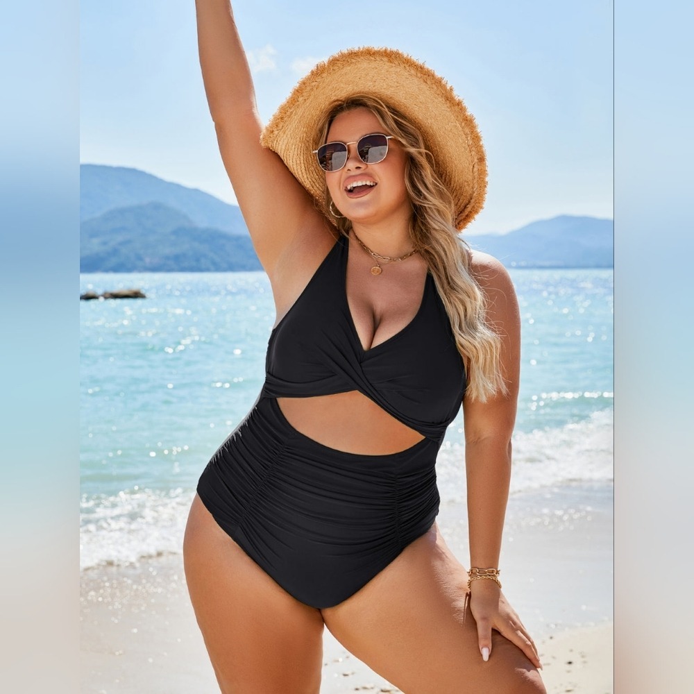 Black Cutout One-Piece Swimsuit
